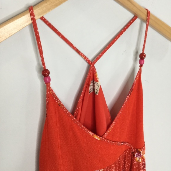 Free People baby doll floral beaded strappy tank - Picture 8 of 8